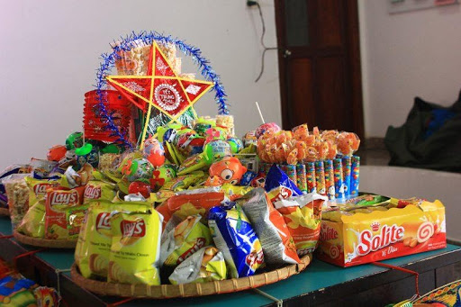 Food and lanterns prepared by PEB Steel for children in the loving Mid-Autumn Festival